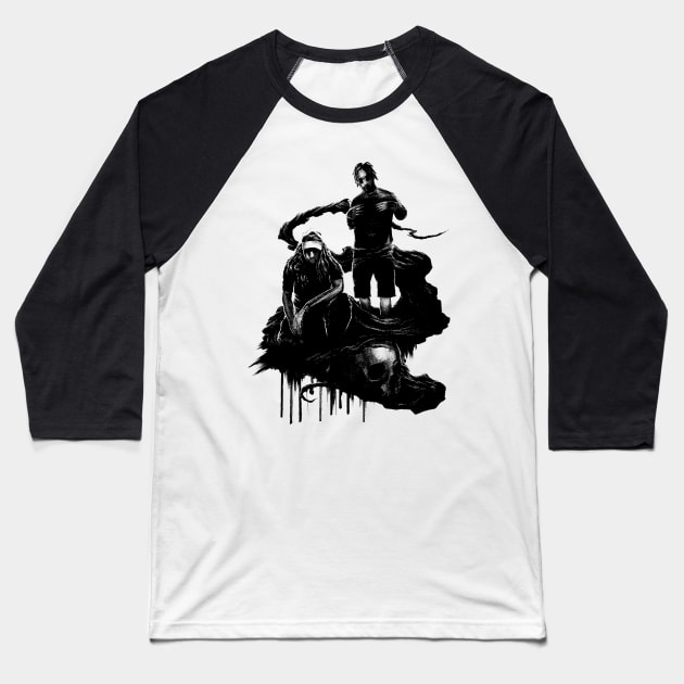 Shadow in the dark Baseball T-Shirt by Enzy Diva